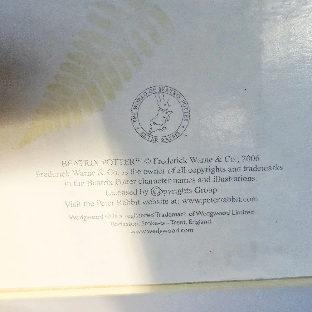 Wedgwood Peter‎ Rabbit 3 Piece Nursery Set Bone China Beatrix Potter Gift Baby